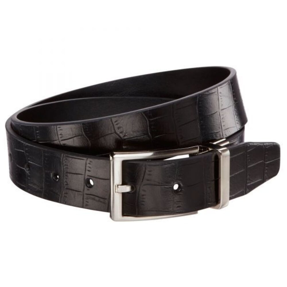 Walter Hagen Reversible Belt Mens Size Small 30 32 Black Leather Golf Preppy NEW